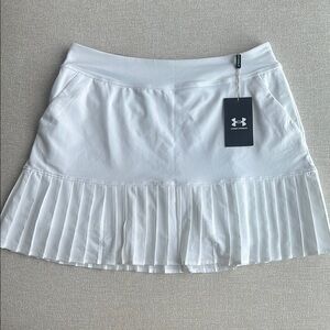 Under Armour White Pleated Skater Mini Skirt